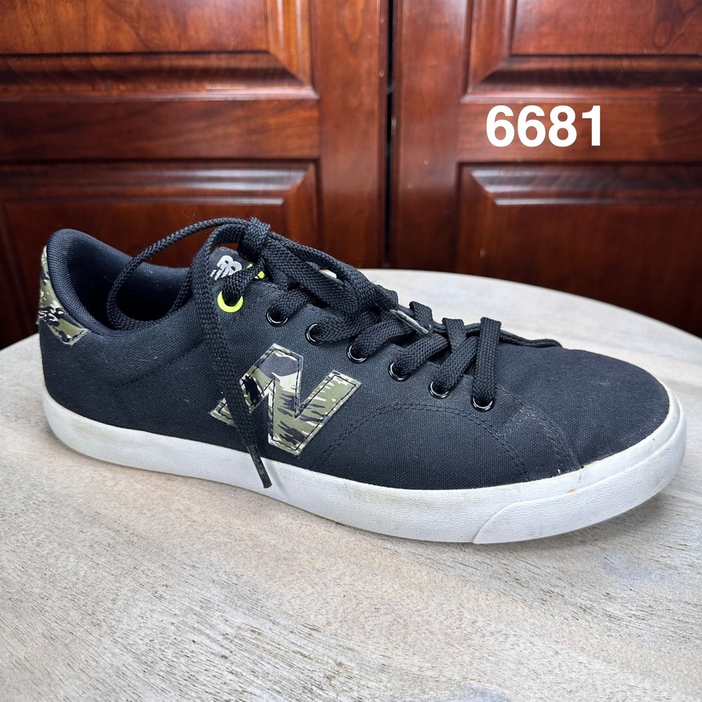 New Balance All Coasts 210 Mens 10 Black Camo Canvas Skate Sneakers AM210BTC